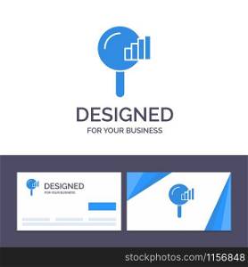 Creative Business Card and Logo template Find, Search, Service, Signal Vector Illustration