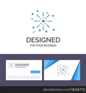 Creative Business Card and Logo template Fire, Holiday, Easter Vector Illustration