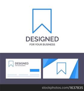 Creative Business Card and Logo template Flag, Instagram, Interface, Save, Tag Vector Illustration