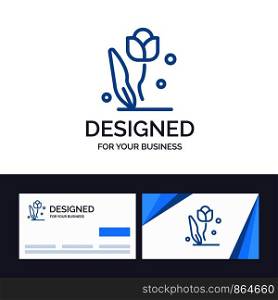 Creative Business Card and Logo template Flora, Floral, Flower, Nature, Rose Vector Illustration