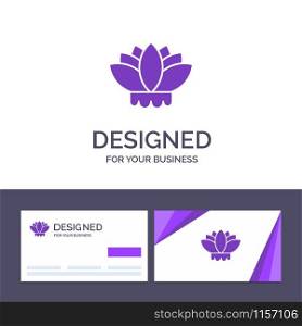 Creative Business Card and Logo template Flower, China, Chinese Vector Illustration