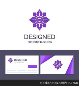 Creative Business Card and Logo template Flower, Decoration, China, Chinese Vector Illustration