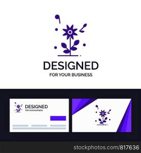Creative Business Card and Logo template Flower, Love, Heart, Wedding Vector Illustration