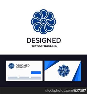 Creative Business Card and Logo template Flower, Nature, Plant, Spring Vector Illustration