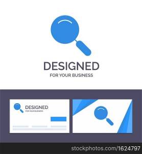 Creative Business Card and Logo template General, Magnifier, Magnify, Search Vector Illustration