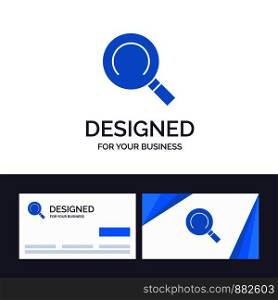 Creative Business Card and Logo template General, Magnifier, Search Vector Illustration