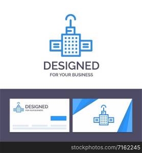 Creative Business Card and Logo template Gps, Navigation, Satellite Vector Illustration