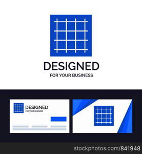 Creative Business Card and Logo template Grid, Graph, Drawing, area, software Vector Illustration