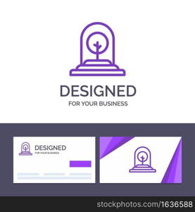 Creative Business Card and Logo template Growth, Plant, Business, Tree, New Vector Illustration