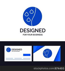 Creative Business Card and Logo template Hair Conditioning, Hair Therapy, Hair Treatment Vector Illustration