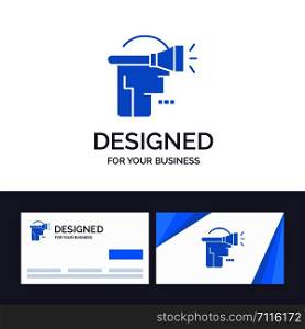 Creative Business Card and Logo template Head, Human, Technology, Virtual Reality Vector Illustration