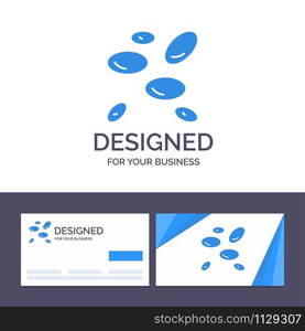 Creative Business Card and Logo template Hematology, Wbcs, White Blood Cells, White Cells Vector Illustration