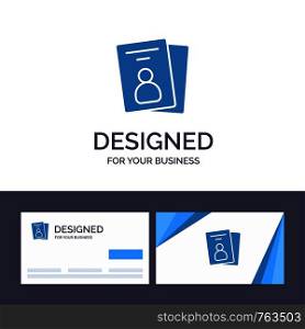 Creative Business Card and Logo template Id, Card, ID Card, Pass Vector Illustration
