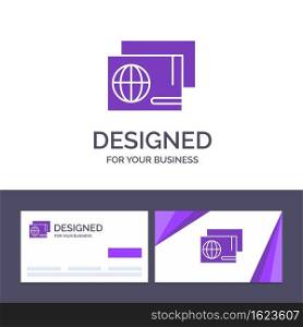 Creative Business Card and Logo template Identity, Pass, Passport, Shopping Vector Illustration