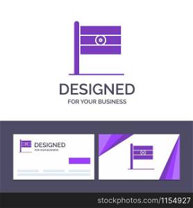 Creative Business Card and Logo template Indian, Flag, Sign, Day Vector Illustration