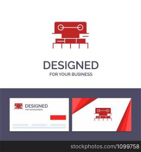 Creative Business Card and Logo template Level, Construction, Tool, Scale, Water Vector Illustration