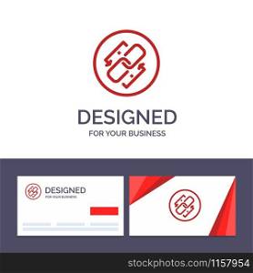 Creative Business Card and Logo template Link, Chain, Url, Connection, Link Vector Illustration