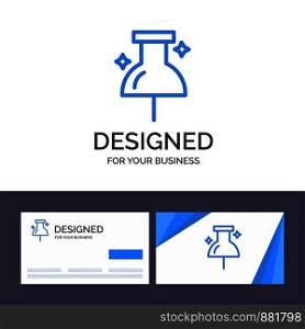 Creative Business Card and Logo template Location, Navigation, Pin Vector Illustration