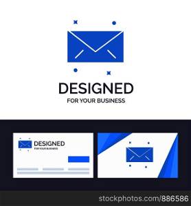 Creative Business Card and Logo template Message, Mail, Email Vector Illustration