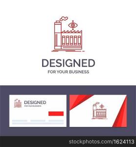Creative Business Card and Logo template Mill, Factory, Business, Smoke Vector Illustration