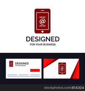 Creative Business Card and Logo template Mobile, Mail, Id, Phone, Vector Illustration