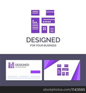 Creative Business Card and Logo template Native, Advertising, Native Advertising, Marketing Vector Illustration