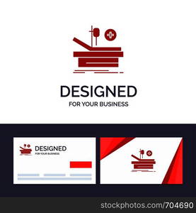 Creative Business Card and Logo template Operation, Theater, Medical, Hospital Vector Illustration