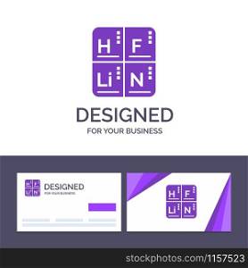 Creative Business Card and Logo template Periodic, Table, Elements, Medical Vector Illustration