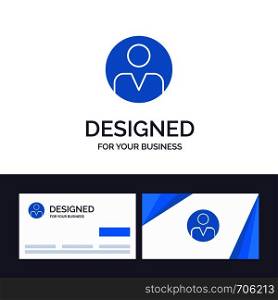 Creative Business Card and Logo template Personal, Personalization, Profile, User Vector Illustration