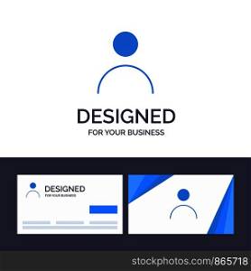 Creative Business Card and Logo template Personal, Personalization, Profile, User Vector Illustration