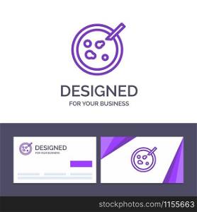 Creative Business Card and Logo template Petri, Dish, Analysis, Medical Vector Illustration