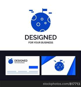 Creative Business Card and Logo template Planet, Gas, Giant, Space Vector Illustration