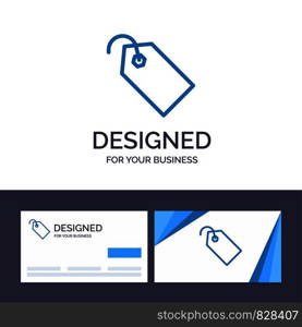 Creative Business Card and Logo template Price, Tag, Label, Ticket Vector Illustration