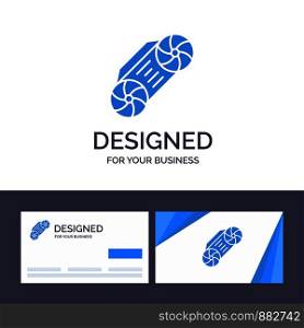 Creative Business Card and Logo template Radio, Music, Technology Vector Illustration