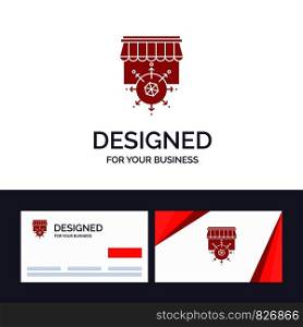 Creative Business Card and Logo template Shop, Shopping, Goal, Business Vector Illustration