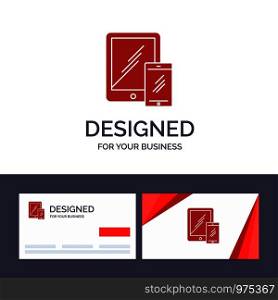 Creative Business Card and Logo template Smartphone, Business, Mobile, Tablet, Phone Vector Illustration