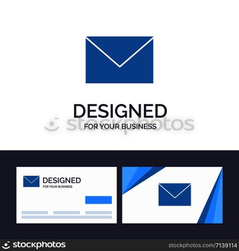 Creative Business Card and Logo template Sms, Massage, Mail, Sand Vector Illustration