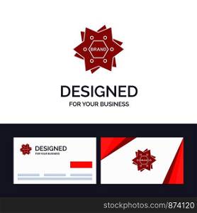 Creative Business Card and Logo template Star, Branding, Brand, Logo, Shape Vector Illustration