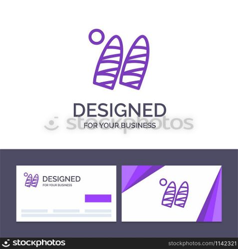 Creative Business Card and Logo template Surf, Surfing, Water, Sports Vector Illustration