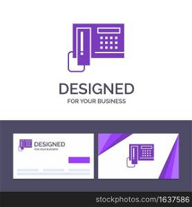 Creative Business Card and Logo template Telephone, Phone, Cell, Hardware Vector Illustration