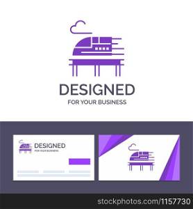 Creative Business Card and Logo template Train, Bullet, Transport Vector Illustration