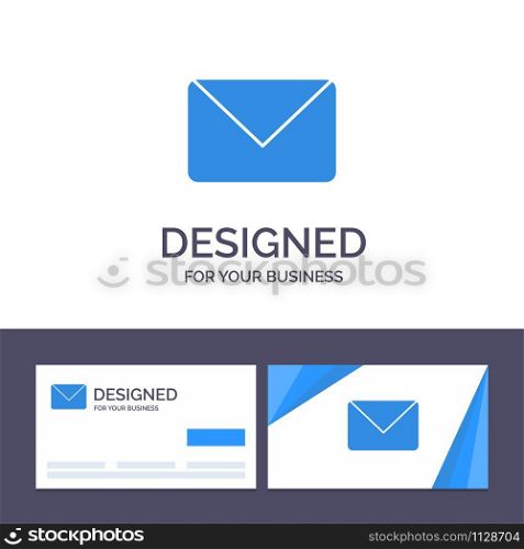 Creative Business Card and Logo template Twitter, Mail, Sms, Chat Vector Illustration