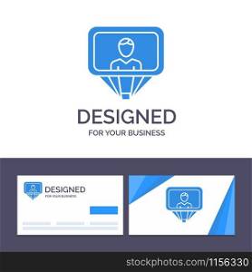 Creative Business Card and Logo template User, Profile, Id, Login Vector Illustration