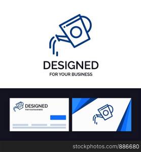 Creative Business Card and Logo template Water Tank, Beverage, Bottle, Tank, Water Vector Illustration