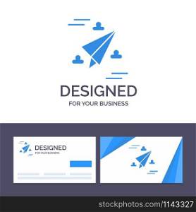 Creative Business Card and Logo template Web, Design, Paper, Fly Vector Illustration