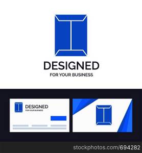 Creative Business Card and Logo template Window, Rack, Open, Closet, Box Vector Illustration