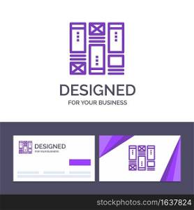Creative Business Card and Logo template Wire framing, Sketching, Wireframe, Idea Vector Illustration