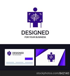 Creative Business Card and Logo template Xray, Patient, Hospital, Radiology, Vector Illustration