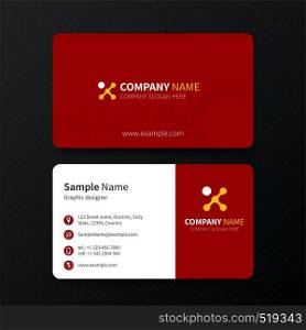 Creative Business Cards Templates. Vector illustration.