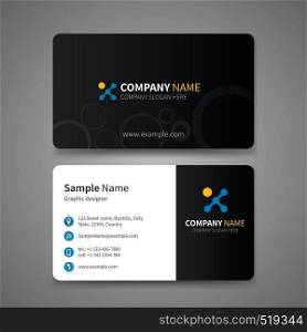 Creative Business Cards Templates. Vector illustration.